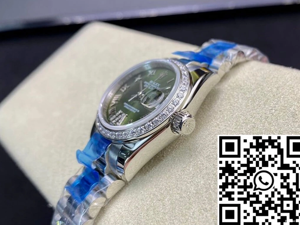 Dial BP Green 28MM Datejust Rolex Factory Diamond-set 0215
